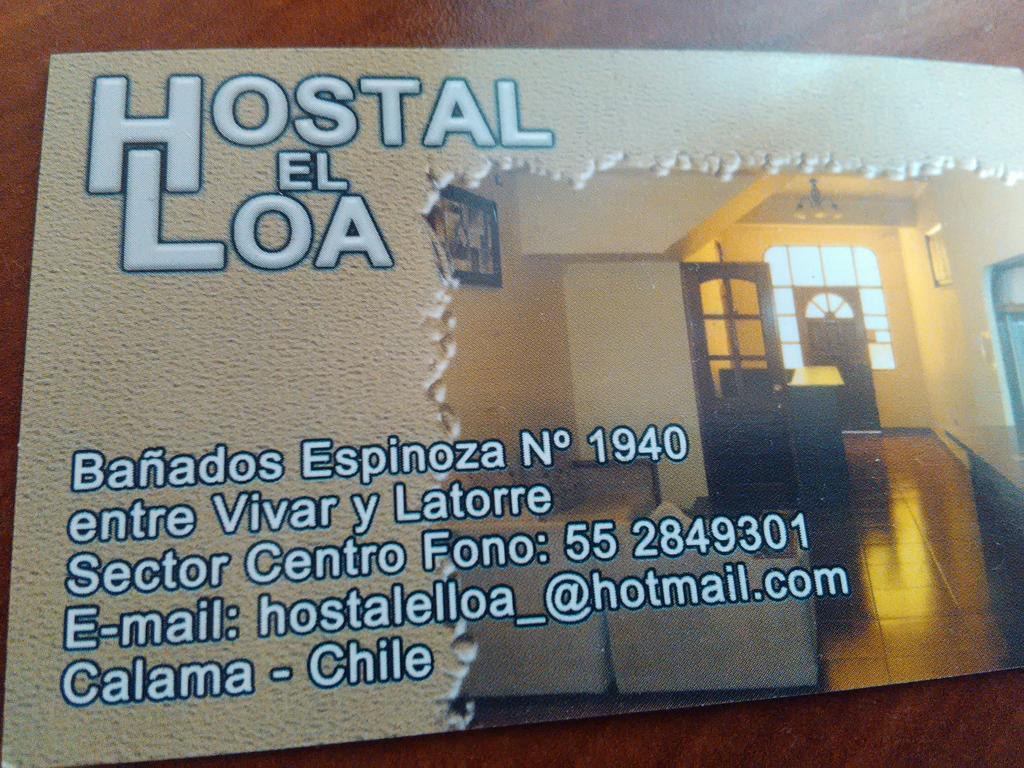 Hostal El Loa Calama Exterior foto